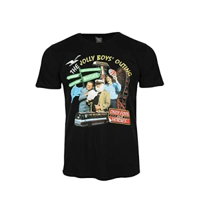 Image of Only Fools and Horses The Classic Jolly Boys Outing Official T Shirt (Black, M)
