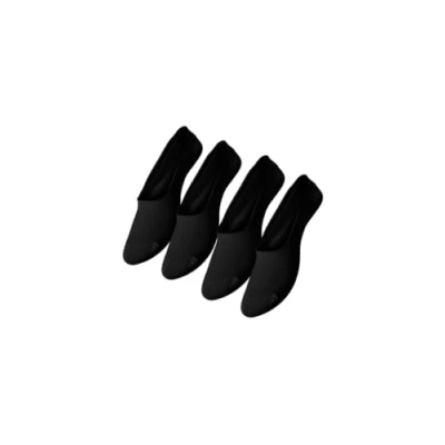 Image of Pieces Women&#039;s PCGILLY Footies 4 Pack NOOS Booties, Black (Black Black), S (Pack of 4)