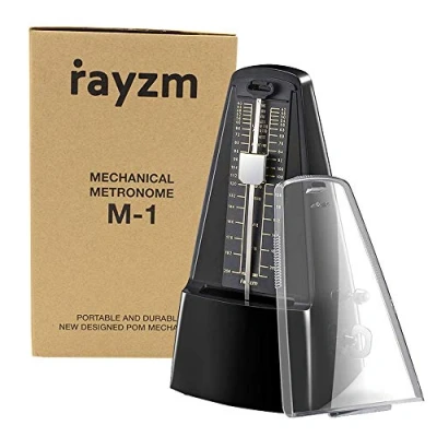 Image of Rayzm Mechanical Metronome with High Precision for All Kinds of Musical Instruments (Piano/Drum/Violin/Guitar/Bass &amp; Wind Instruments), Audible Click Bell Ring, Traditional Pyramid Style