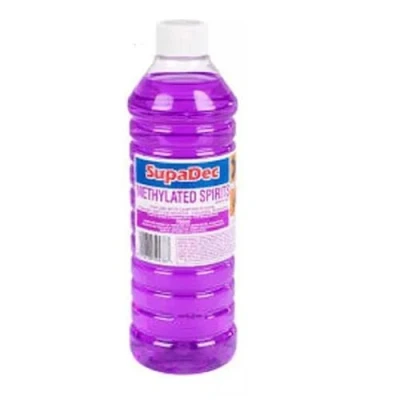 Image of Supadec 750ml Methylated Spirit Fuel Burners Camping Stoves General Cleaning Stain Cleaner Fondues Bird Meths
