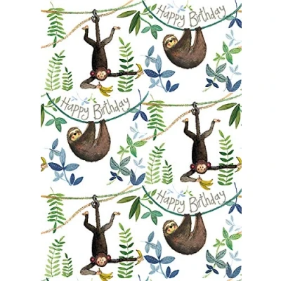 Image of ALEX CLARK Jungle Birthday Bagged Gift WRAP &amp; Tags