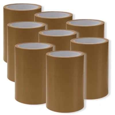 Image of VIROSA EXTRA VALUE Packing Tapes 48mm x 66m Ideal as Fragile Tape Roll, Tape, Packaging Pack, Heavy Duty for Moving House, Box (24 rolls, Brown)