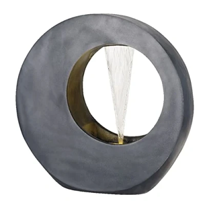 Image of Lumineo Circular Water Feature Anthracite Grey