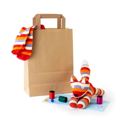Image of Sock fox craft kit kits for adults kids sewing gifts
