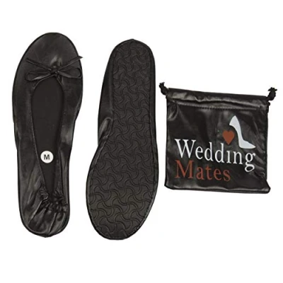 Image of Wedding Mates After Party roll up Shoes (8 9, Black)