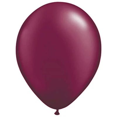 Image of Folat 08411 Red Burgundy Metallic Balloons 10 Pieces