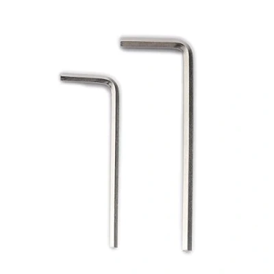 Image of Musiclily Basic Metric 2.5mm and 3mm Steel Guitar Allen Key Hex Wrenches Set for Electric Floyd Rose Tremolo Bridge, Nickel (Set of 2)