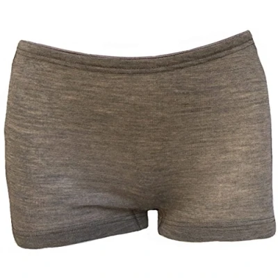 Image of ENGEL 70% Organic Merino Wool 30% Silk Women&#039;s Panties Boxers. Made in Germany. (UK 14/16 (EU 42/44), Walnut)