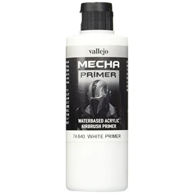 Image of Vallejo 200 ml &quot;AV Mecha Color&quot; Acrylic Airbrush Colour White Primer