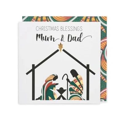 Image of UK Greetings Kindred x Afrotouch Mum &amp; Dad Christmas Card