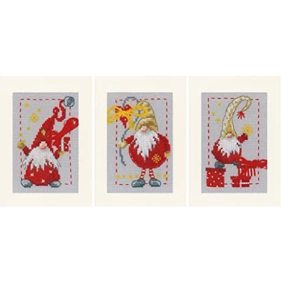 Image of Vervaco Greeting Card Cross Stitch Kit, Multicoloured, 10,5x15cm