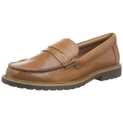 Image of Hush Puppies Women&#039;s Verity Slip On Loafer, Tan, 8 UK