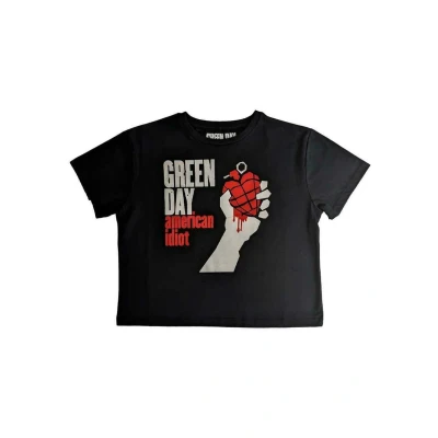 Image of Paradiso Clothing Green DAY American Idiot Print Tshirt, Women&#039;s, Size: XXL, Black