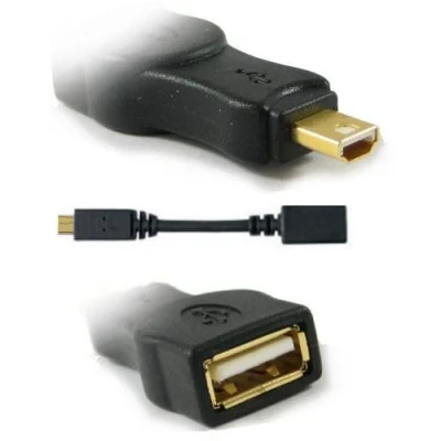 Image of Ex Pro OTG Cable Adapter Mini USB A plug Socket