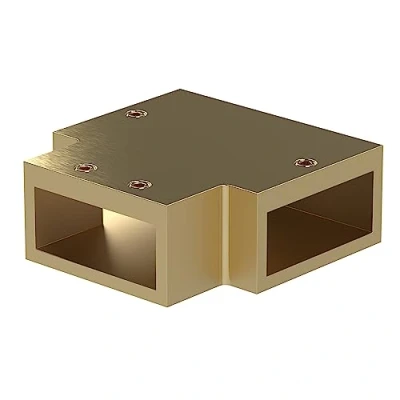Image of Hudson Reed FIX081 Brushed Brass Wetroom Screens Screen Support Bar T Piece, 43mm,