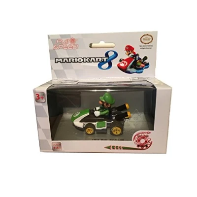 Image of Carrera B01CML580G nintendo Mario Kart 8 Luigi Pull Speed Vehicle, White