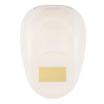 Image of Vaessen Creative Craft Paper Punch Rectangle 1,8 x 3,3 cm Circle Cutter for Crafting and Card Making, White/Pink