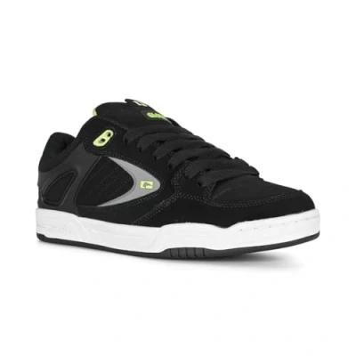 Image of Globe Agent Skate shoes, Men&#039;s, Size: 8, Black/lime Imitation leather/ textile