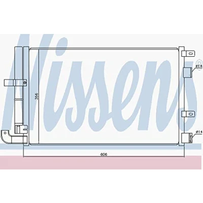 Image of C2Z20464, C2Z31742, C2Z9461, XR847832 Condenser NISSENS 940346 with dryer Aluminium 606mm R1234yf JAGUAR: XF Saloon, S Type, Sportbrake