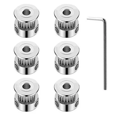 Image of KeeYees GT2 Timing Belt Pulley 16 Teeth 5mm Bore with Allen Wrench for 6mm Width 3D Printer