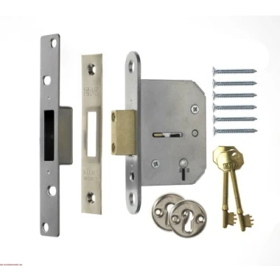Image of ERA Viscount 2.5 inch/ 64mm 5 Lever High Security Mortice Deadlock Chrome Effect