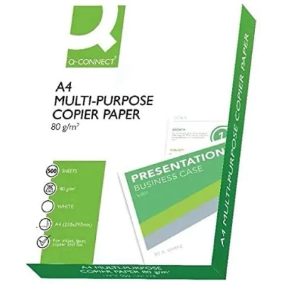 Image of Q Connect Copier A3 Paper 80gsm White Ream (Pack of 500) KF01089 FINCHLEY Pen Free
