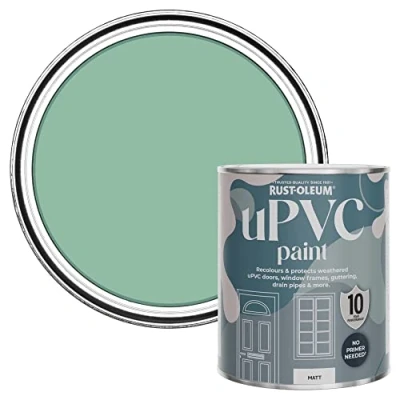 Image of Rust Oleum Green uPVC Door and Window Paint in Matt Finish Wanderlust 750ml