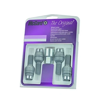 Image of 28177SU Wheel Lock Bolts M14 x 1,5, radius seat, shaft length 28,3 mm, Overall 58,7 Hex size 19mm, Key diameter 25,8 mm