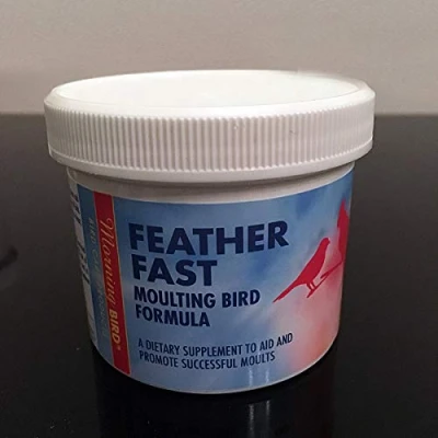 Image of Morning Bird Feather Fast 85g Moulting Vitamin Supplement All Birds Finches Canaries Budgies