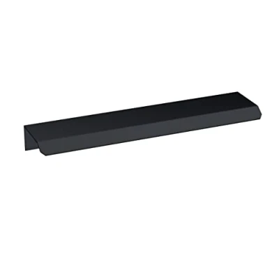 Image of nuie H224 Modern Bathroom Furniture Finger Pull Handle, 150mm, Matt Black