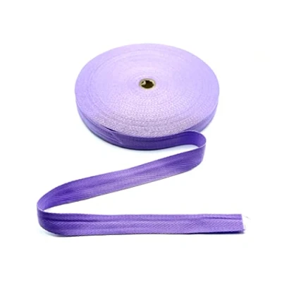Image of Lilac Cotton Blend Binding Apron Herringbone Twill Webbing Tape Sew Strap 25mm Wide 1&quot; 5 metres