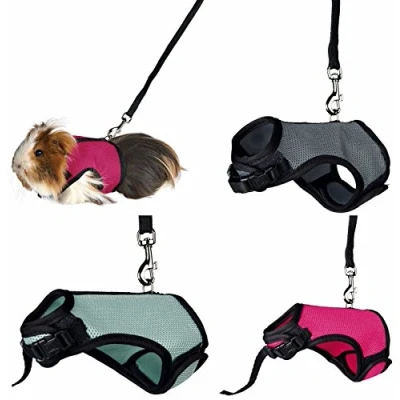 Image of Trixie 61512 Harness for Small Animals Guinea Pigs Nylon 13 17 cm / 18 25 cm, Assorted Colors