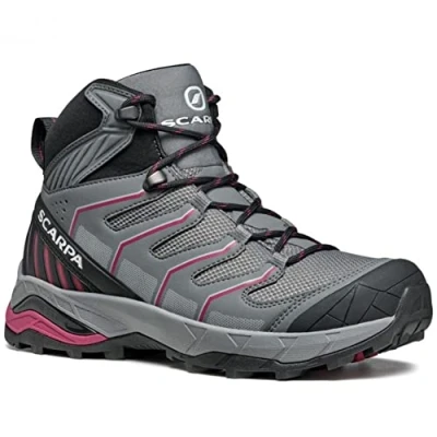 Image of Scarpa Maverick Mid GTX Wmn, Women&#039;s Hiking Boots, Grey Red Plum Gore Tex Sht Crossover, 3 2/3 UK