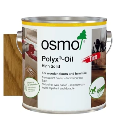 Image of Osmo Polyx® Oil Tints Hard Wax 3071, Honey Satin Finish, 2.5L Durable Wood for Wooden Furniture, Water Resistant Floor Wax, Treatments Ideal Oak, Pine, Spruce, Beech &amp; More