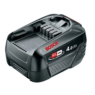 Image of Rapid 18V 4.0 Ah Power for All Alliance Bosch Battery Pack Long Lasting W C Tools Works with Other P4A Brands: Bosch, Gardena, Gloria, Wagner (5001519), Black