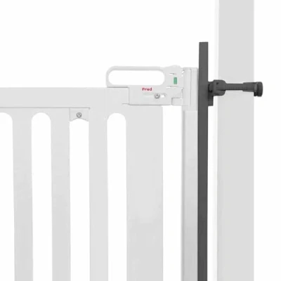 Image of Fred Safety Universal Stair Post Fitting Kit, Dark Grey, Fit Any Gate Against Posts, Newel Posts and Balusters