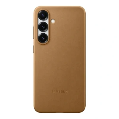 Image of Samsung Kindsuit Pu Leather Back Cover Gold Galaxy S25+