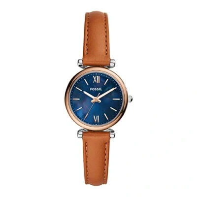 Image of Fossil Carlie MINI Watch, Women&#039;s, Size: One Size, Brown