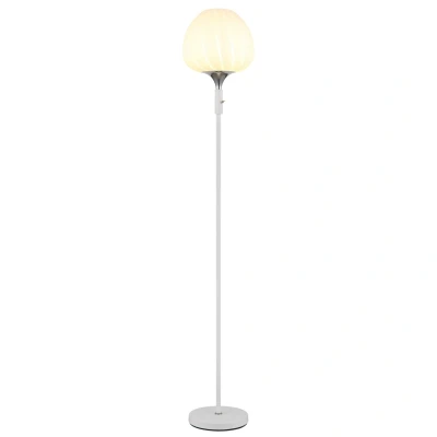 Image of Maxy Glass Floor Lamp White Matt Opal Shade 1x E27