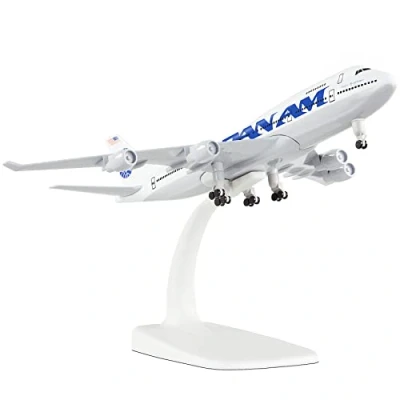 Image of Busyflies 1:300 Scale American Panam Airlines 747 Airplane Models Alloy Diecast Model…