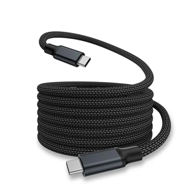 Image of USB 4 Cable 240W, 3.3ft C Cable,Support Display 8K@60HZ, 4K@144HZ, 20Gpbs Data Tranfer, to for iPhone 15Pro/15ProMax,for Mac_Books, Hub Docking Station