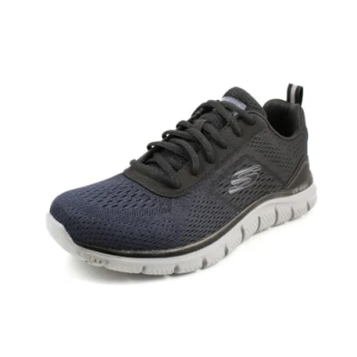 Image of Skechers Men&#039;s Track Ripkent Trainers, Navy Mesh/Black Trim, 7.5 UK