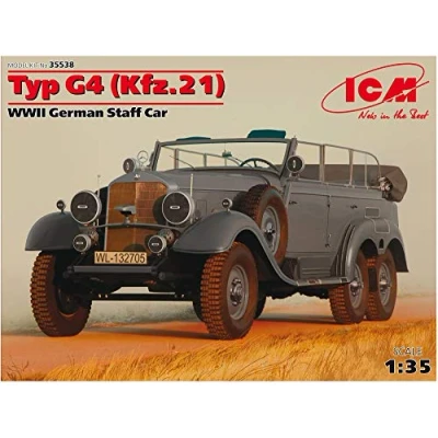 Image of ICM ICM35538 1:35 Typ G4 (Kfz.21), WWII German Staff Car
