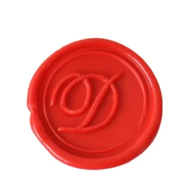 Image of Herbin Italic Script Seal and Handle, 24mm D
