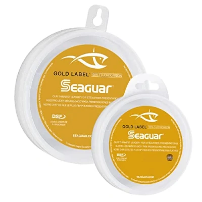 Image of Seaguar Gold Label 100% Fluorocarbon Fishing Line DSF, 10lbs, 25yds Break Strength/Length 10GL25