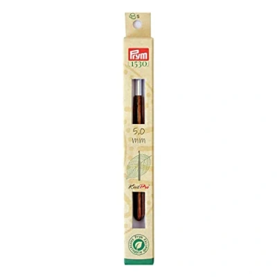 Image of Prym Wool Crochet Hook, Wood, Multicoloured, 5 mm