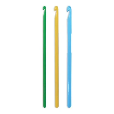 Image of Pony Crochet Hook Vibrant Col: 3 Asstd Sizes 4 5 &amp; 6.00mm, Multicolor, 8 x 21 cm