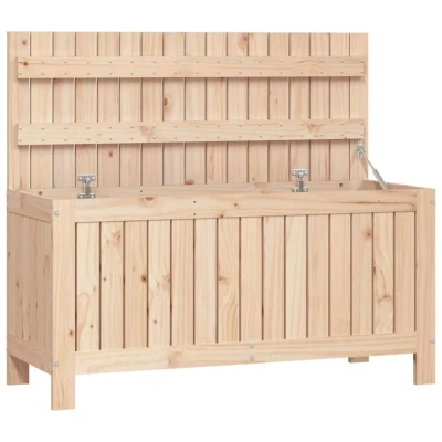 Image of vidaXL Garden Storage Box 108x42.5x54 cm Solid Wood Pine