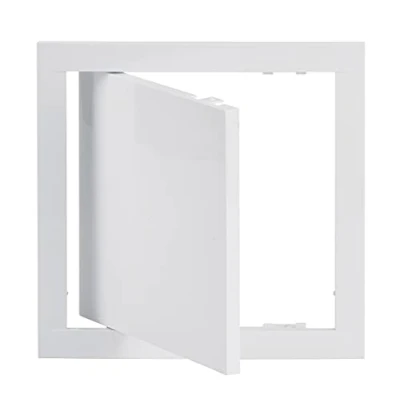 Image of Steinberg14 Plastic Access Panel 200x200mm 8x8 inch Inspection Hatch White for Plasterboard Loft Door Wall Ceiling Cover