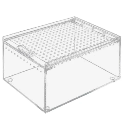 Image of Magnet Acrylic Case Arboreal Enclosure Reptiles Habitat Terrarium Breeding Box Feeding for Isopods